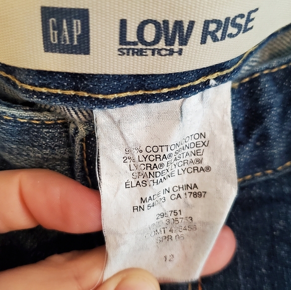 EC Vintage 12R Gap Low Rise Stretch Flare Jeans - Picture 3 of 7